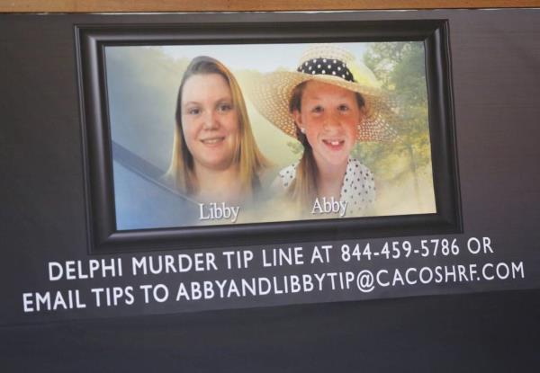 Libby German and Abby Williams memorial.