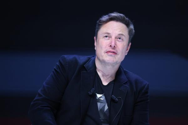 Elon Musk attends 'Exploring the New Fro<em></em>ntiers of Innovation: Mark Read in Co<em></em>nversation with Elon Musk' session during the Cannes Lions Internatio<em></em>nal Festival Of Creativity 2024