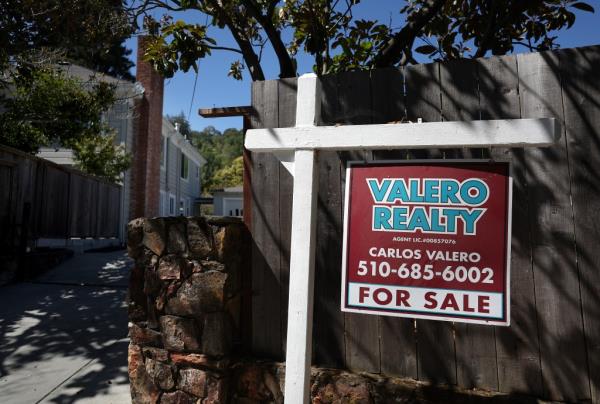 A sign is posted in front of a home for sale on August 07, 2024 in San Rafael, California.
