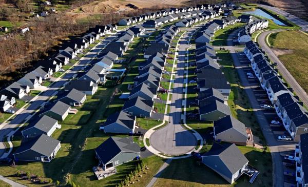 A housing development in Middlesex, Pa.