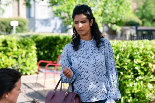 Suki looking co<em></em>ncerned for Eve in EastEnders