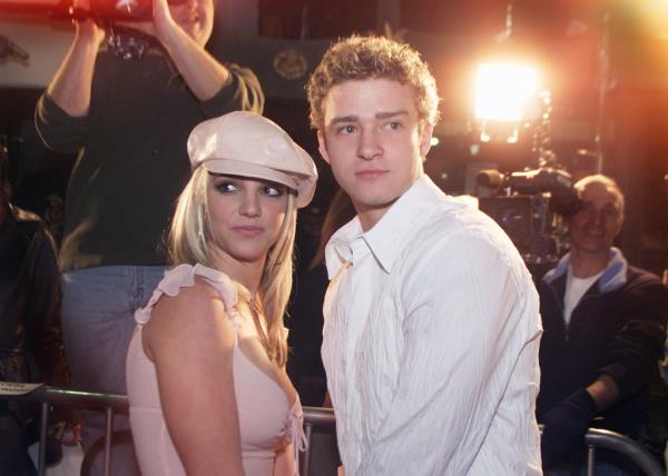  Britney Spears and Justin Timberlake n 2002.