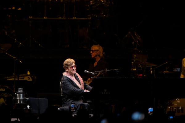 pictured is Elton John during his farewell tour. 