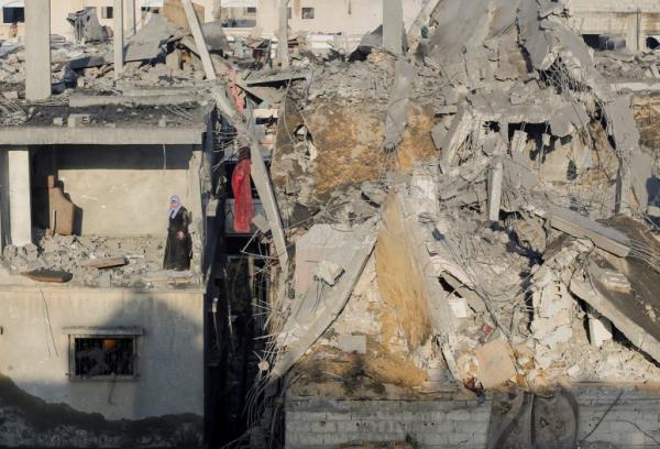 A picture taken from southern Israel near the border with the Gaza Strip on Dec. 6, 2023, shows smoke billowing during Israeli bombardment in Gaza amid co<em></em>ntinuing battles between Israel and Hamas. 