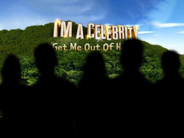 I'm A Celebrity logo with shadowy silhouettes. 