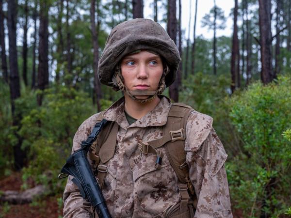 A woman in the military