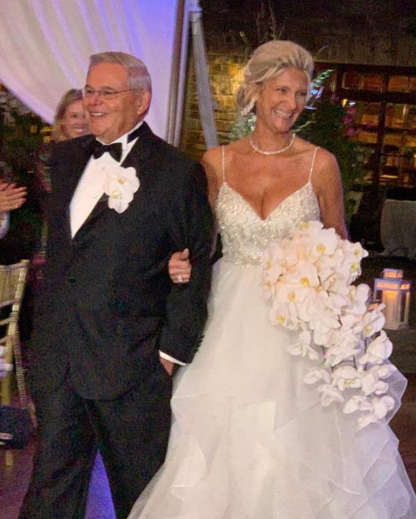 Bob Menendez and Nadine getting married.