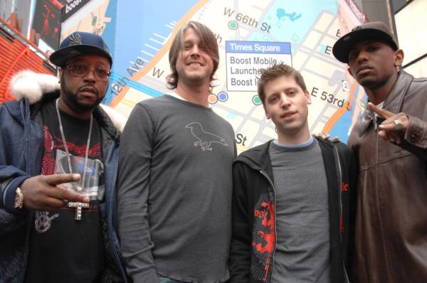 DJ Kay Slay, Craig Thole of Boost Mobile, Sam Altman of Loopt and Fabolous