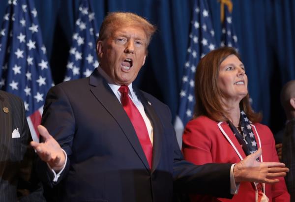 Attorneys for Do<em></em>nald Trump filed a notice of appeal of his $454 million civil fraud judgement on Mo<em></em>nday  