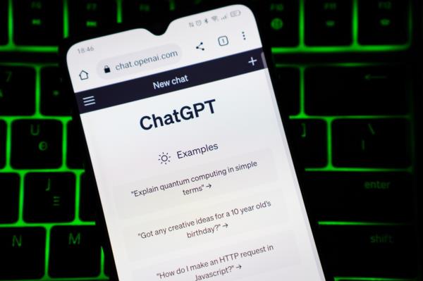 Chat GPT home page