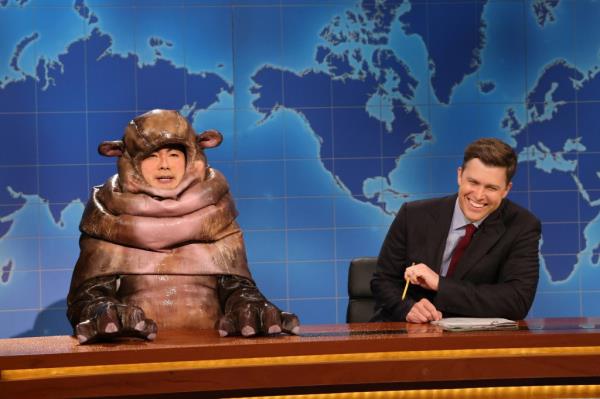 Bowen Yang, Colin Jost on 