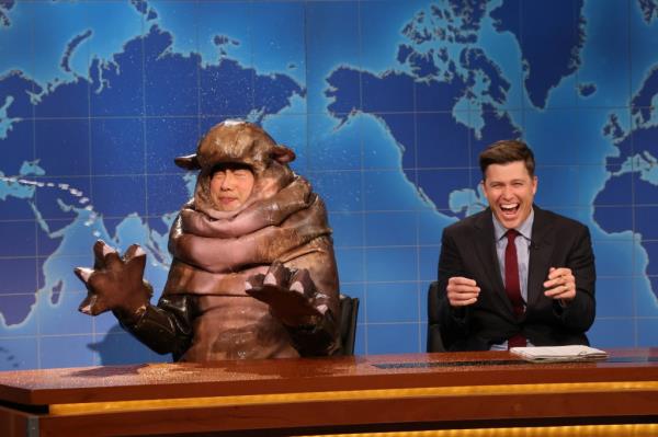 Bowen Yang, Colin Jost on 