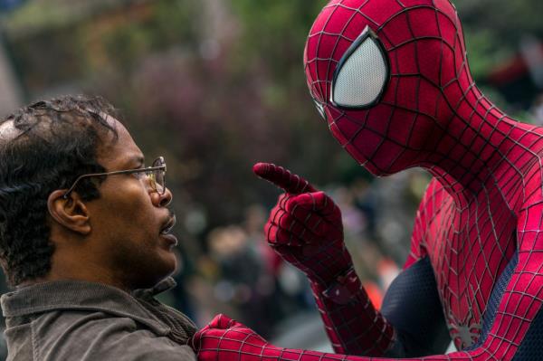 Jamie Foxx, Andrew Garfield in 