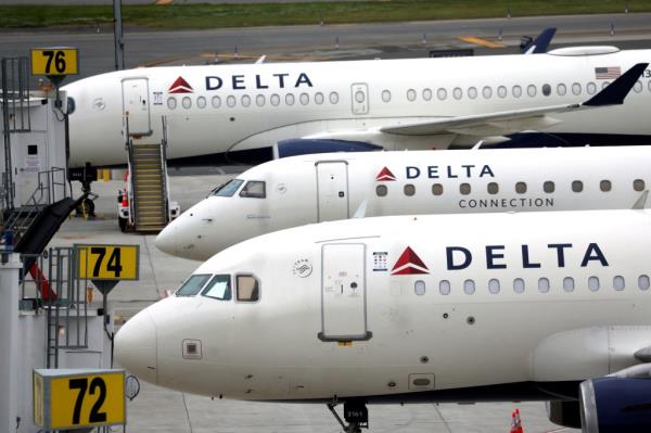 Delta jets on the ground.