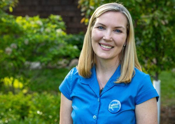 Nicole Mitchell, Senator from Minnesota, is pictured in a military headshot posted to social media.