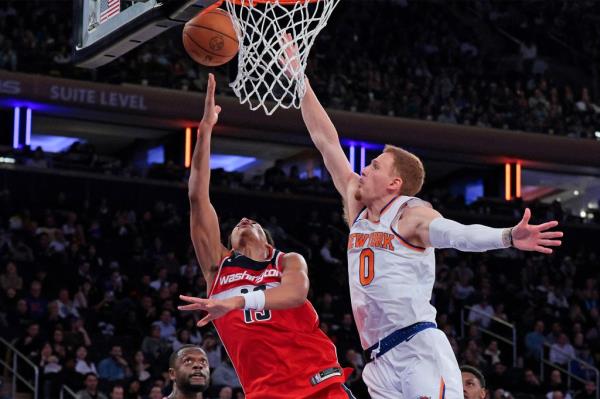 Do<em></em>nte DiVincenzo and the Knicks allowed 131 points to the Wizards in their final preseason game.