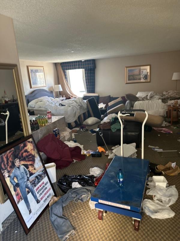 The damage was estimated to be in the millions at the motel.