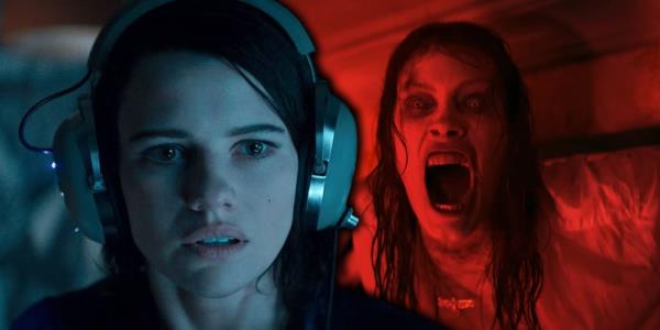 Lily Sullivan as Beth and Alyssa Sutherland as Ellie in Evil Dead Rise