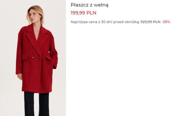 red coat with reserved