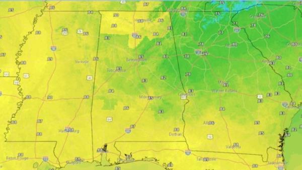 Wednesday forecast highs