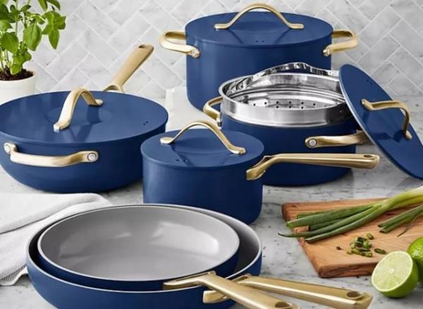 member's mark 11-piece ceramic modern cookware set