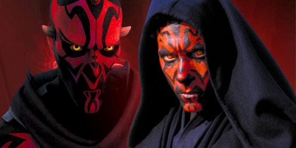 Darth Maul stares menacingly in The Phantom Menace and Star Wars Rebels