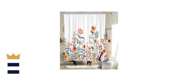 Haibimen Floral Shower Curtain