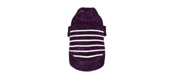 Best Blueberry Pet Striped Dog Sweater
