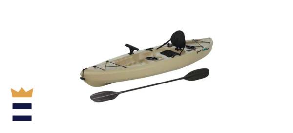 Muskie Angler Kayak With Padded Back And Paddle
